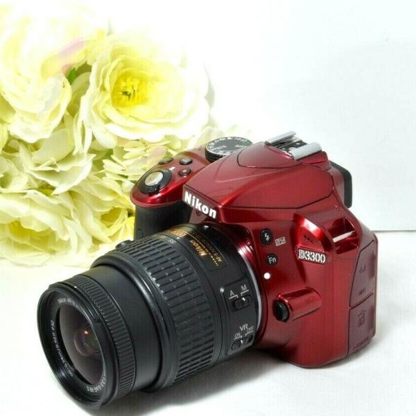 ニコン Nikon D3300 レンズキット Vrii デジタル一眼レフ 超希少レッド Sdカード付き 並行輸入品