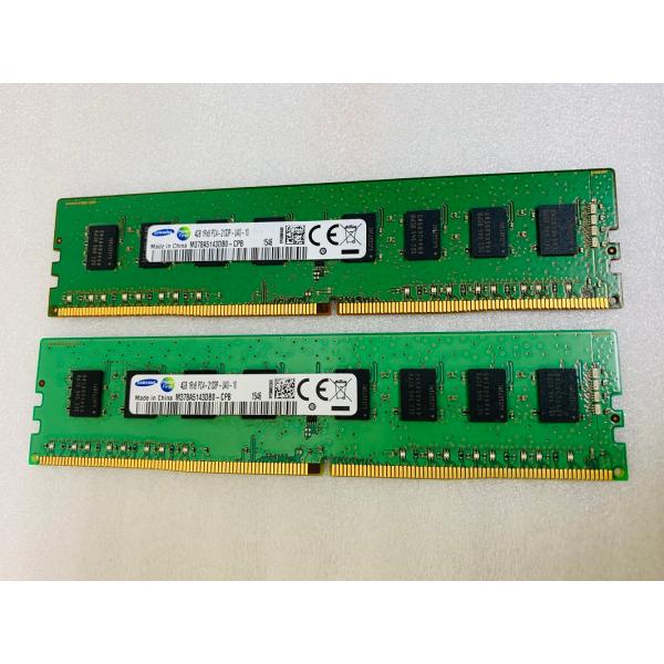 SAMSUNG PC4-2133P-UAO-10 4GB 2枚 8GB DDR4-17000 4GB 2枚 8GB 288ピン ddr4 Non-ECC PC3-2133 4GB 2枚 8GB DDR4デスクトップ用メモリ 容量:4GB+4...