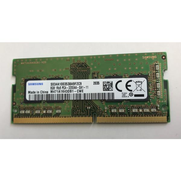 SAMSUNG DDR4-3200(PC4-25600) 8GB 260ピン ddr4 Non-ECCメモリ/ECC無し 中古品動作品容量:8GBタイプ:260ピン ddr4 Non-ECCメモリ/ECC無しノートパソコン用メモリ商品状況中...