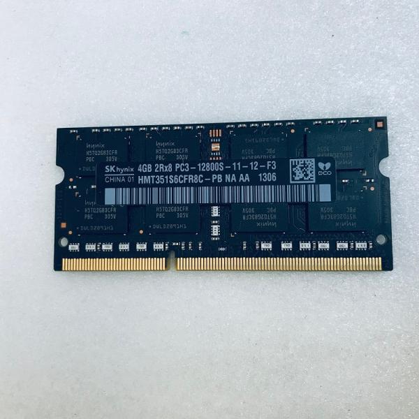 HYNIX PC3-12800S 4GB  DDR3-1600 4GB DDR3 ノート用メモリ 中古動作確認済み ram容量:4GBタイプ: 204ピン Non-ECC/ECC無しメモリDDR3 ノートパソコン用メモリ商品状況中古動作確認...