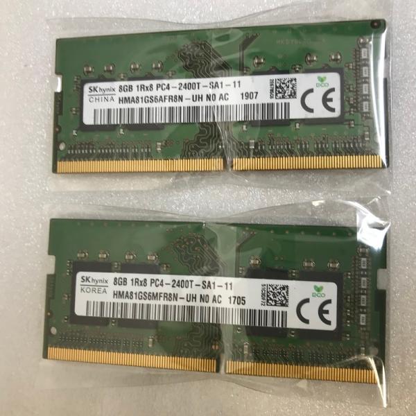 SK HYNIX PC4-2400T 8GB 2枚組 1セット 16GB DDR4ノートパソコン用メモリ  260ピン ECCなし DDR4-19200 8GB 2PCS DDR4 2400 LAPTOP RAM 容量:8GB+8GB=16...