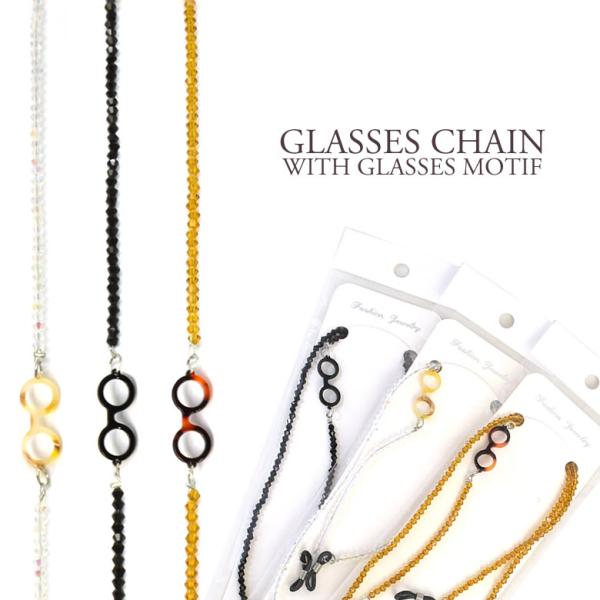 型番：GLASS MOTIF CHAIN  カラー：全3色 素材：ビーズ、プラスチック おすすめの性別：女性用 付属品：-- ※付属品の仕様は予告なく変更になる場合がございます。予めご了承くださいませ。  状態：新品未使用 ネコポスはあすつ...