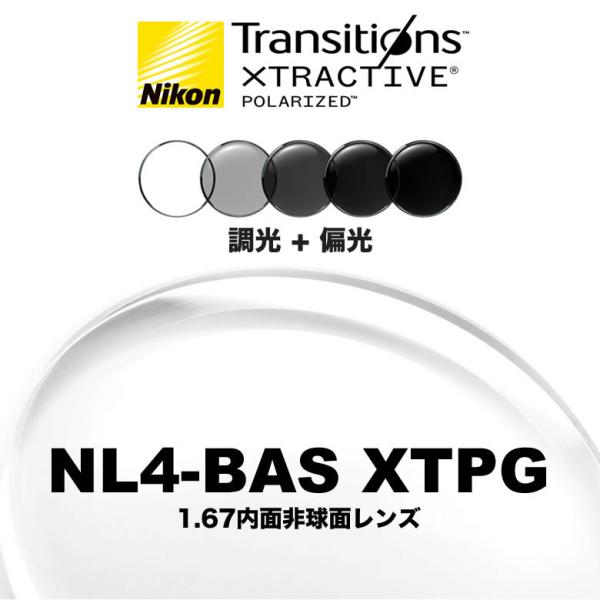 ニコン 1.67 内面非球面 調光偏光レンズ NIKON TRANSITIONS XTRACTIVE 