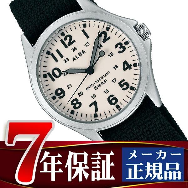 【SEIKO ALBA】セイコー アルバ クオーツ クォーツ メンズ 腕時計 アイボリー AQPK401