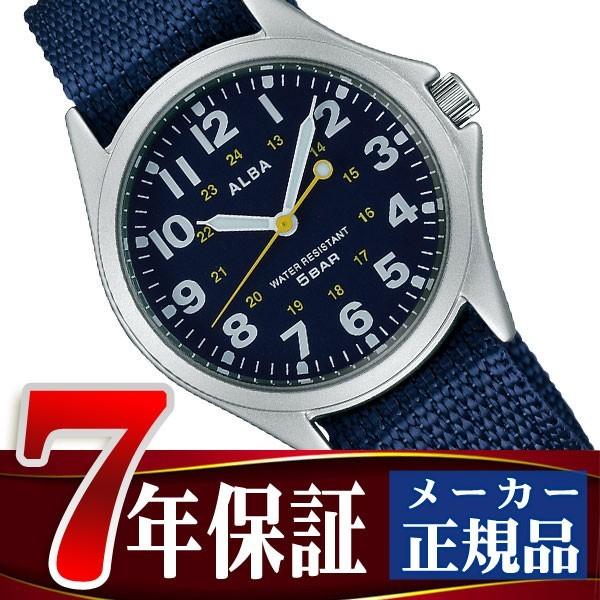 【SEIKO ALBA】セイコー アルバ クオーツ クォーツ メンズ 腕時計 ネイビー AQPK402