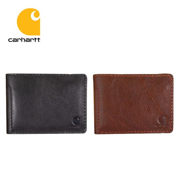 【訳あり】 カーハート パティーナ レザー バイフォールド ウォレット 財布 carhartt 二つ折り ブラック ブラウン CH-B0000400