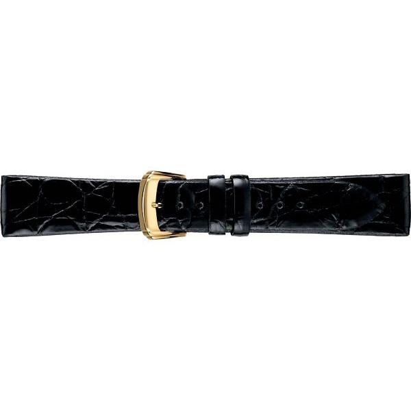 SEIKO BAND 18mm セイコー 替えベルト サイドワニ（フランス仕立て） 紳士用 黒色 DA30 正規品 返品不可【ネコポス可能】