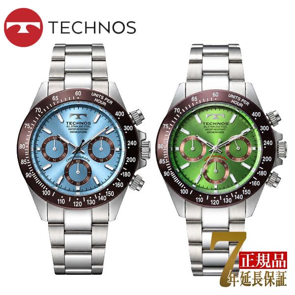 テクノス  メンズ 腕時計 アナログ クロノグラフ タキメーター T4251AI T4251AM