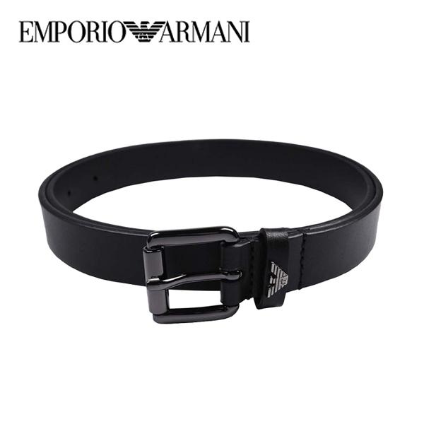 エンポリオアルマーニ  ベルト EMPORIO ARMANI レザー ブラック メンズ Y4S518-Y164J-85