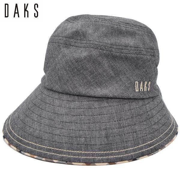 【在庫限り】レディース ハット ダックス DAKS UV 40代 50代 ブラック 黒 婦人 帽子 春夏秋冬 D6007
