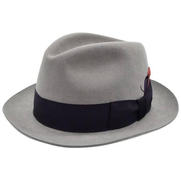 KNOX(帽子) ノックス KNOX 中折れハット グレー 兎毛 メンズ 父 KNOX(帽子) ノックス KNOX 中折れハット グレー 兎毛 メンズ 父