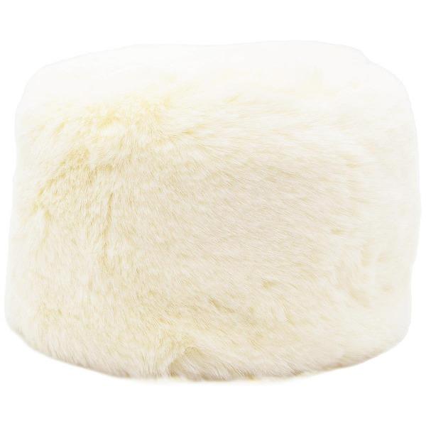 しっぽ付きロシア帽 ホワイト 白 フォックスファー メンズ 父の日