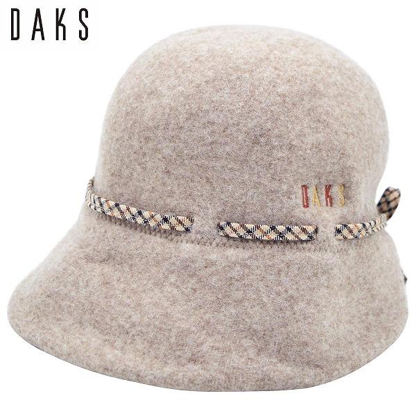 ダックス DAKS ハット ベージュ ウール100％ レディース 母の日 ギフト 婦人 帽子 秋冬 D8115