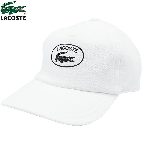 LACOSTE（ラコステ） コットンキャップ ホワイト 白 メンズ 父の日