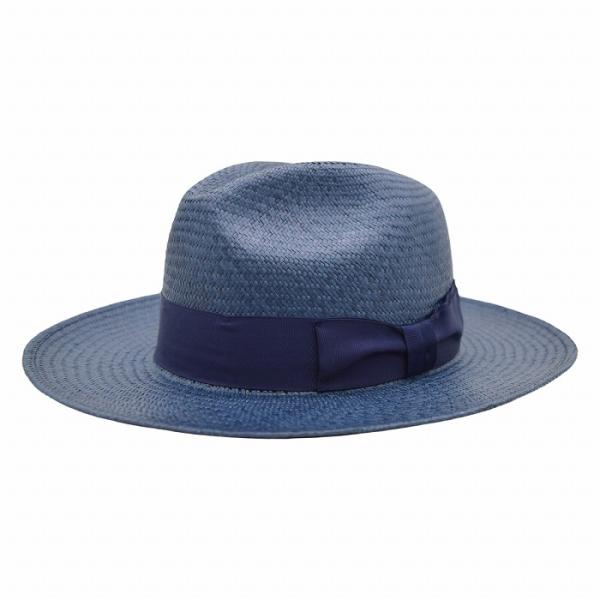 パナマ帽 パナマハット メンズ  ハット  ステットソン STETSON 本パナマハット ネイビー 紺 つば広 UV ゴルフ 夏用 天然 父の日 ギフト 紳士 帽子 春夏 SE783