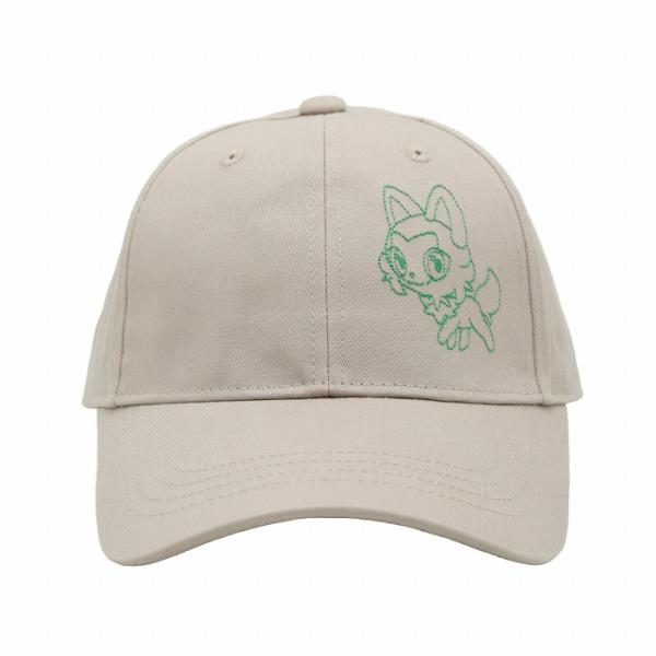 メンズ レディース ポケットモンスター ニャオハ コットンキャップ ベージュ 帽子 春夏秋冬 PM7265224