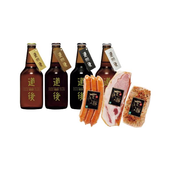 【送料無料】水口酒造 道後ビール・愛媛甘とろ豚セット DBAP-43｜ギフト人気・高評価・贈答用・自宅用
