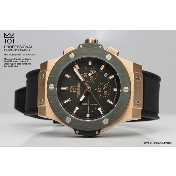 Hyakuichi ヒャクイチ 101 クロノグラフ メンズ ウォッチ 腕時計 ビッグバンタイプ Buyee Buyee 日本の通販商品 オークションの代理入札 代理購入