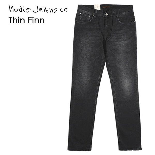 Nudie Jeans（ヌーディージーンズ） デニム スキニー Black Fall 