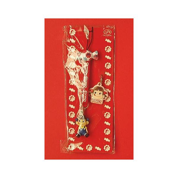 ●フィギュアの高さ：約３cm（樹脂製）●携帯クリーナーの高さ：約３cm永遠のアイドル・ペコちゃんの可愛い“非売品”携帯ストラップが登場です。ミルキーの包み紙そっくりなフィギュアと青いオーバーオール姿のペコちゃんが付いています。また、液晶が面...