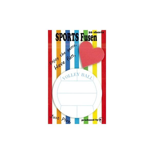 ◆スポーツ付箋　バレーボール■Ｆ−３００４■