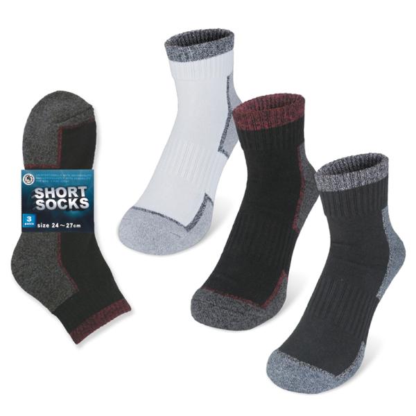 3点セット FUJITE 8201 絹はいいぞぉ！メッシュ先丸 杢 3P×3組（計