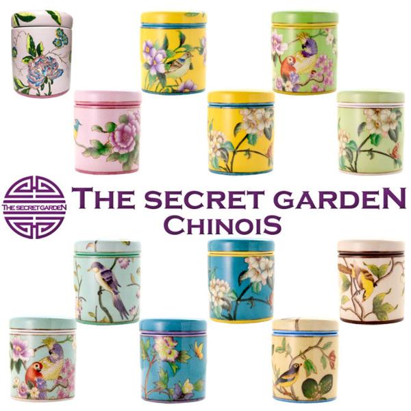 THE-SECRET-GARDEN シノワズリ キャニスター 全12種類 花鳥柄 オール