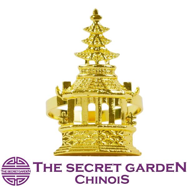 サイズ：紫禁城部分　縦約6cmx　横約3.5cm&lt;br /&gt;リング部分　直径約4cm材質：合金商品説明：紫禁城のような豪華で優雅なナプキンリングです。テーブルにこちらのナプキンリングがあるだけでシノワズリテーブルコーデに差がつき...