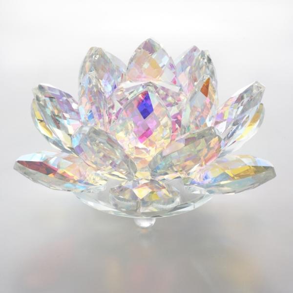 クリスタルガラス 置物 オブジェ おしゃれ ロータス Lサイズ 蓮 硝子 ガラス ディスプレイ インテリア雑貨 飾り物 雑貨屋リエット 通販 Yahoo ショッピング
