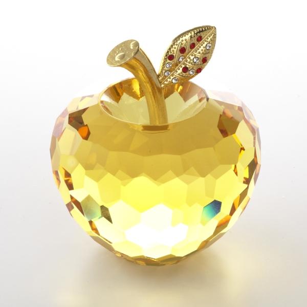 クリスタルガラス 置物 オブジェ アップル L 林檎 リンゴ 果物 フルーツ ディスプレイ 硝子 おしゃれ インテリア雑貨 雑貨屋リエット 通販 Yahoo ショッピング