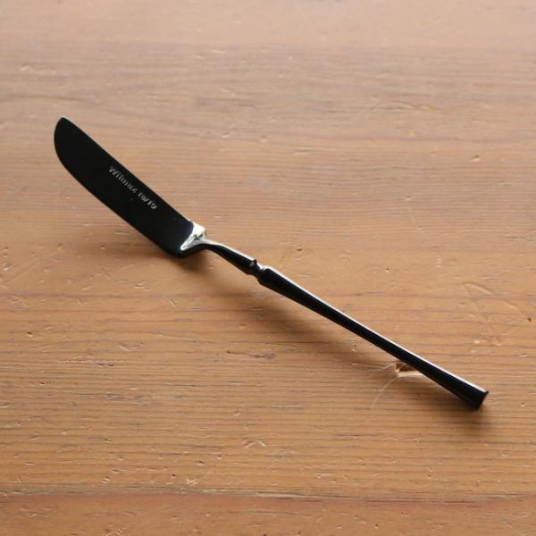 バターナイフ 18-10 ステンレス製 ブラック 黒 wilmax england おしゃれ かっこいい カトラリー  :int32428:雑貨屋リエット 通販 