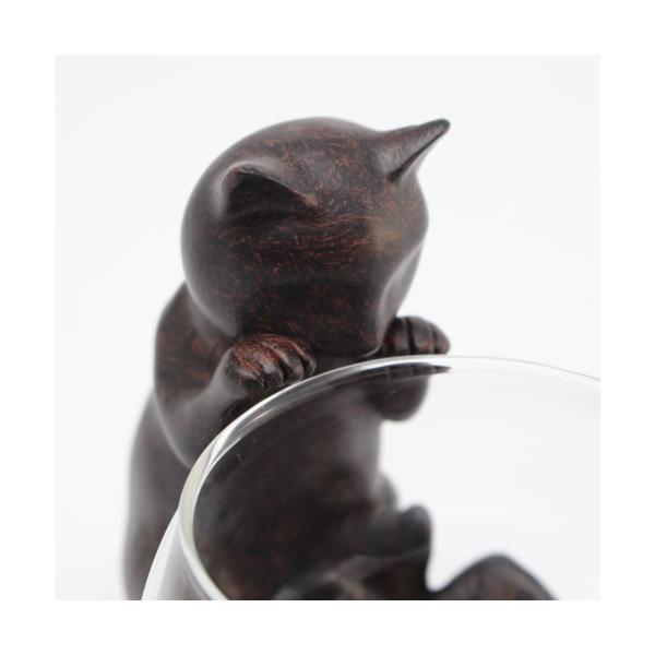 のぞき猫 おしゃれ 花瓶 置物 猫雑貨 フラワーベース 花瓶 ガラスベース 猫 ネコ キャット 猫雑貨 アジアン雑貨 オブジェ 置物 水鉢 メダカ鉢 代購幫