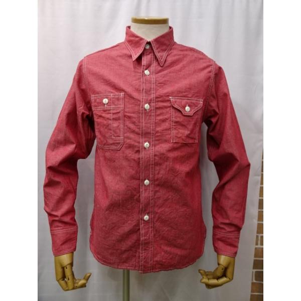クッシュマン 25442 コットンリネン シャンブレーシャツ XL CUSHMAN（クッシュマン） CUSHMAN C/L CHAMBREAY WORK SHIRTS 25442
