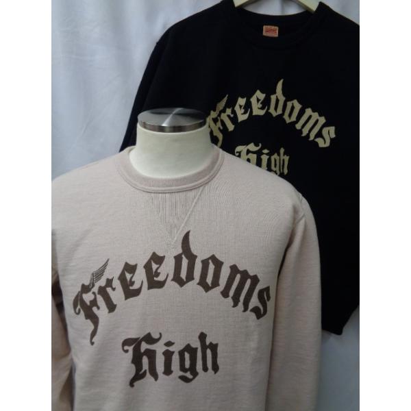 デラックスウエア プリントスウェット OLD KNITTING MACHINE 20oz HEAVY KNIT [FREEDOMS] S101-46 検索：DELUXEWARE ユニオンスペシャル フラットシーマ