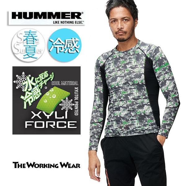 HUMMER 接触冷感 コンプレッション 908315 キシリトールプリント