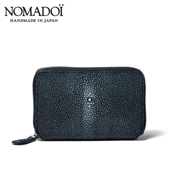 【正規販売店】NOMADOI ガルーシャ ラウンドファスナー折り財布 ［ノマドイ］ メンズ 折財布 二つ折り ミニ コンパクト レザー エイ革