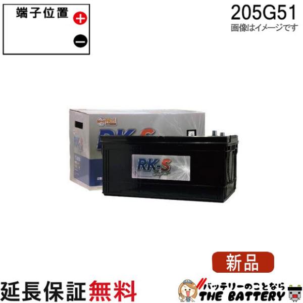 KBL 205G51 RK-SS バッテリー 農機 建機 自動車 KBL RK-S Super 振動