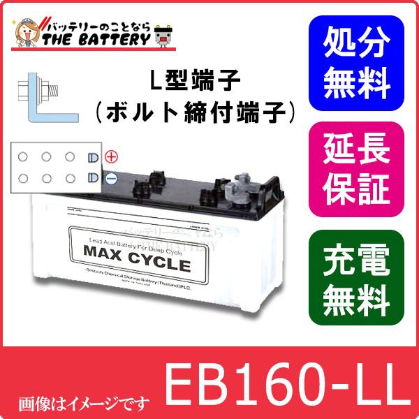 保証付 EB160 LL サイクルバッテリー L形端子 ボルト締付端子 蓄電池 自家発電 日立 後継品