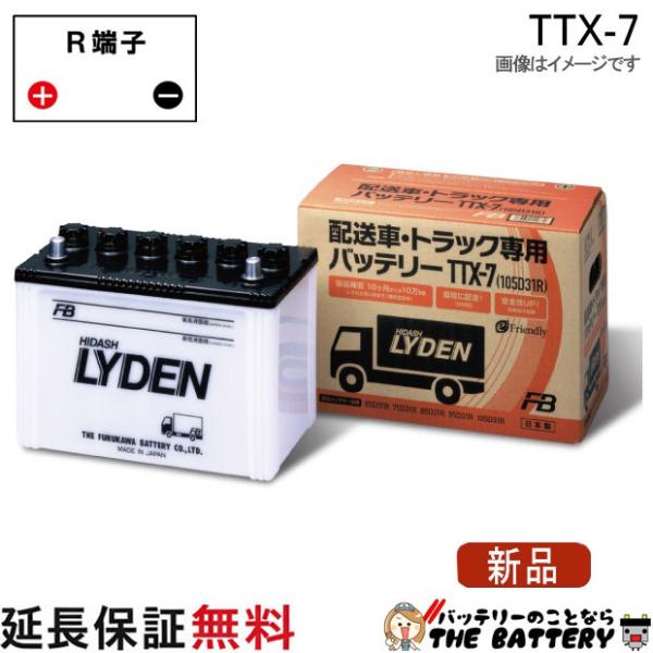 古河電池 TTX-7 バッテリー 古河 互換 75D31R 85D31R 95D31R 105D31R