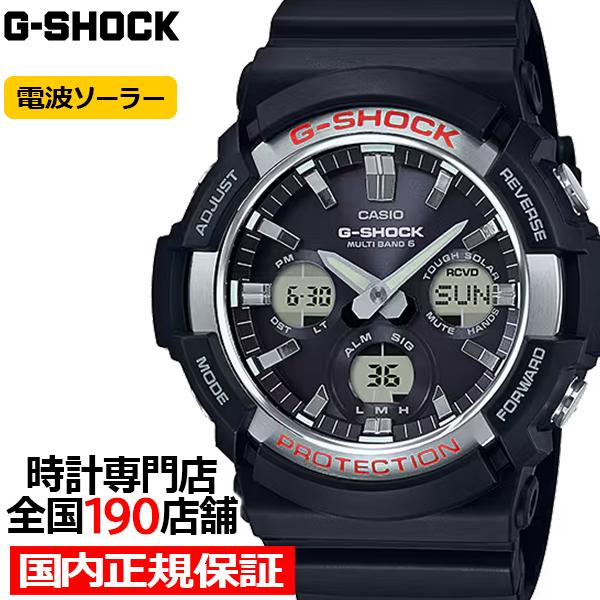 G-SHOCK BASIC 電波ソーラー メンズ 腕時計 ブラック ビッグケース GAW