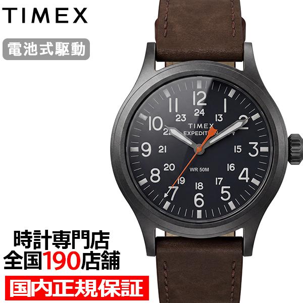 タイメックス エクスペディション スカウト 40mm TW2Y63100 メンズ 腕時計 クオーツ 電池式 革ベルト