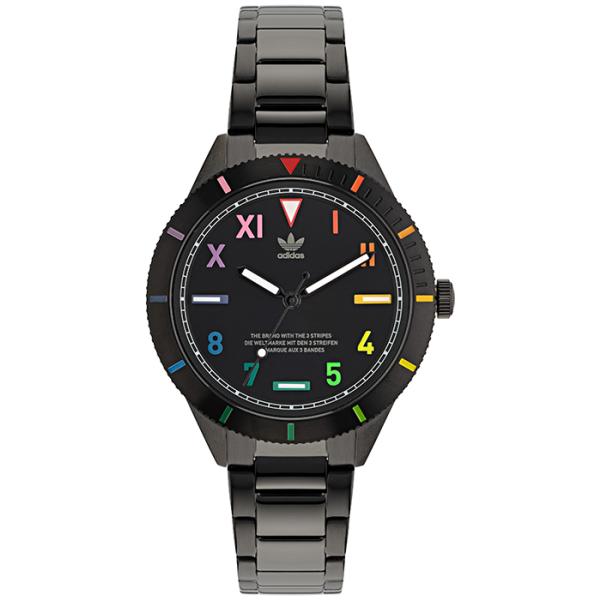 35 割引満点の Adidas アディダス Fashion ファッション Edition Three Small エディション スリー スモール Aofh255 メンズ レディース 腕時計 クオーツ 電池式 ブラック メンズ腕時計 腕時計 アクセサリー ファッション Intercontactservices Com