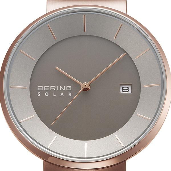 Bering ベーリング 日本限定モデル Scandinavian Solar スカンジナビアン ソーラー 39mm 369 メンズ レディース 腕時計 グレー ローズゴールド ザ クロックハウスpaypayモール店 通販 Paypayモール