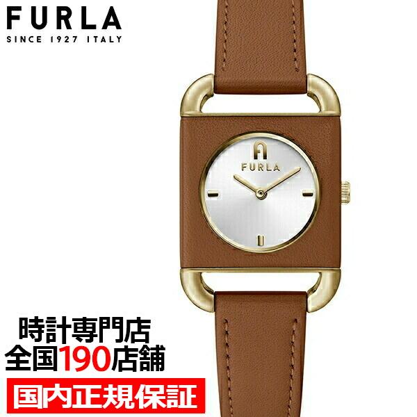 FURLA フルラ ARCO SQUARE アルコ スクエア FL-WW00017002L2 レディース 腕時計 クオーツ 電池式 革ベルト ブラウン
