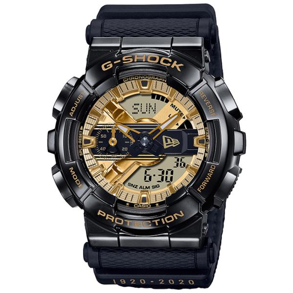 かつてのタ G-SHOCK ジーショック NEW ERA コラボレーションモデル GM-110NE-1AJR メンズ 腕時計 電池式 アナデジ ゴールド 替えバンド付き 国内正規品 カシオ 品薄 希少品 ザ・クロックハウスPayPayモール店 - 通 ザ・クロッ