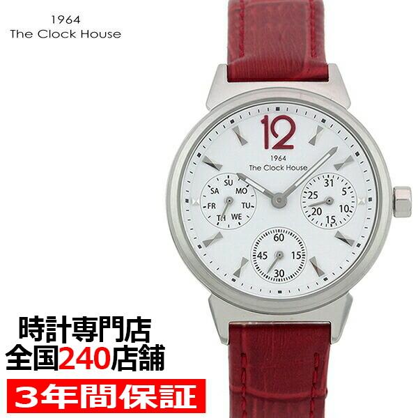 腕時計 レディース 人気 おしゃれ かわいい 安い シンプル カジュアル 代 30代 40代 50代 クオーツ アナログ 電池式 防水 革ベルト レッド Lca5002 Wh3b Lca5002 Wh3b ザ クロックハウス Plus ヤフー店 通販 Yahoo ショッピング