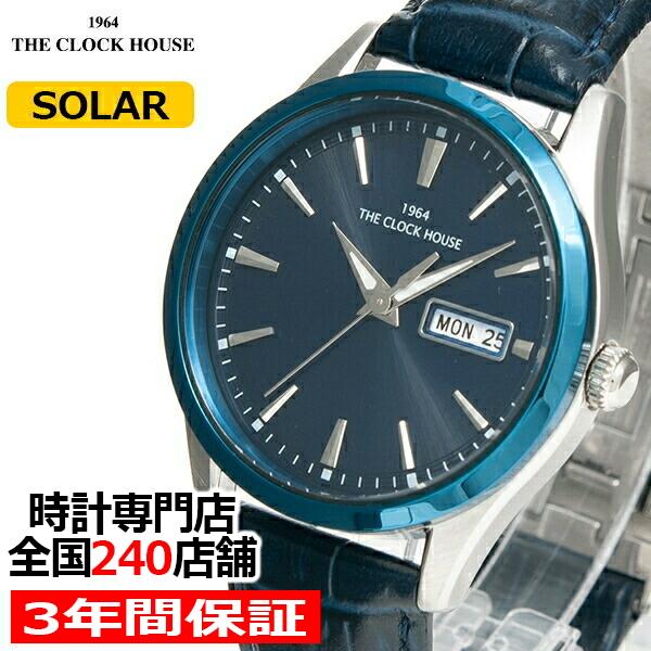 ザ・クロックハウス MBC1005-BL2B ビジネスカジュアル メンズ 腕時計 ソーラー 革ベルト カレンダー シンプル ブルー 雑誌掲載  :MBC1005-BL2B:ザ・クロックハウスPlus+ヤフー店 通販 