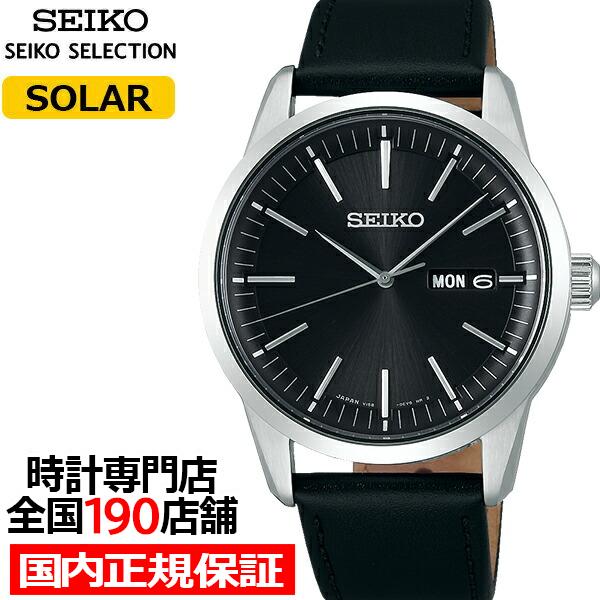 セイコー セレクション スピリット スマート Sbpx123 メンズ 腕時計 ソーラー 革ベルト デイデイト ブラック ザ クロックハウスpaypayモール店 通販 Paypayモール