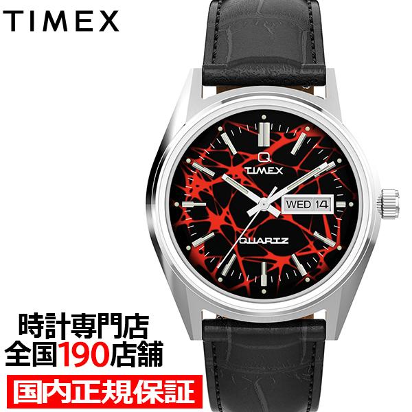タイメックス Q Timex レッドベガ 1978 復刻モデル TW2Y55700 メンズ 腕時計 クオーツ 電池式 デイデイト 革ベルト