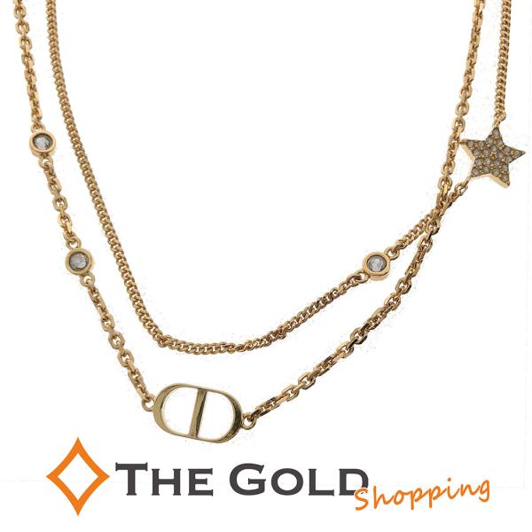 クリスチャンディオール PETIT CD ダブル ネックレス